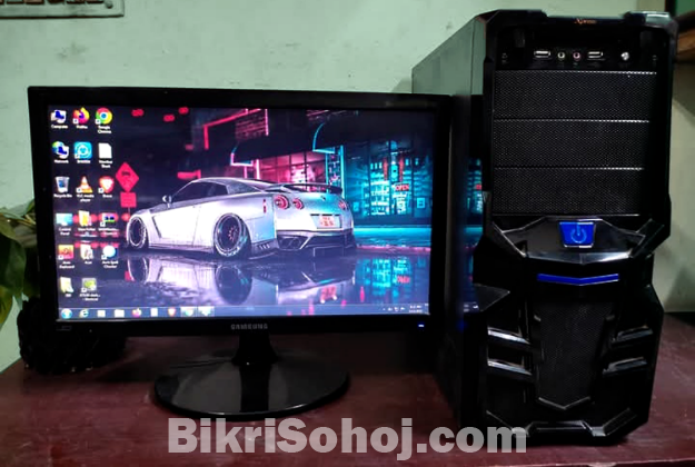 i5 4th Zen Full Desktop Computer  Setup With 19'' Monitor